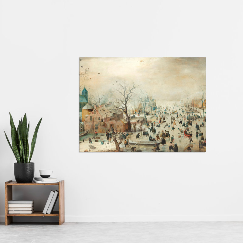 Avercamp Winter Landscape Ice Skaters - No Frame Art Prints