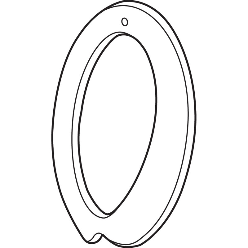 Prime-Line 3" H Metal Surface Mount House Number