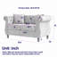 Canapé Chesterfield en velours pour le salon-117873954
