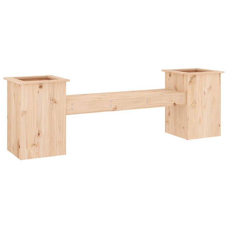 Maineville Solid Wood Outdoor Bench, Brown