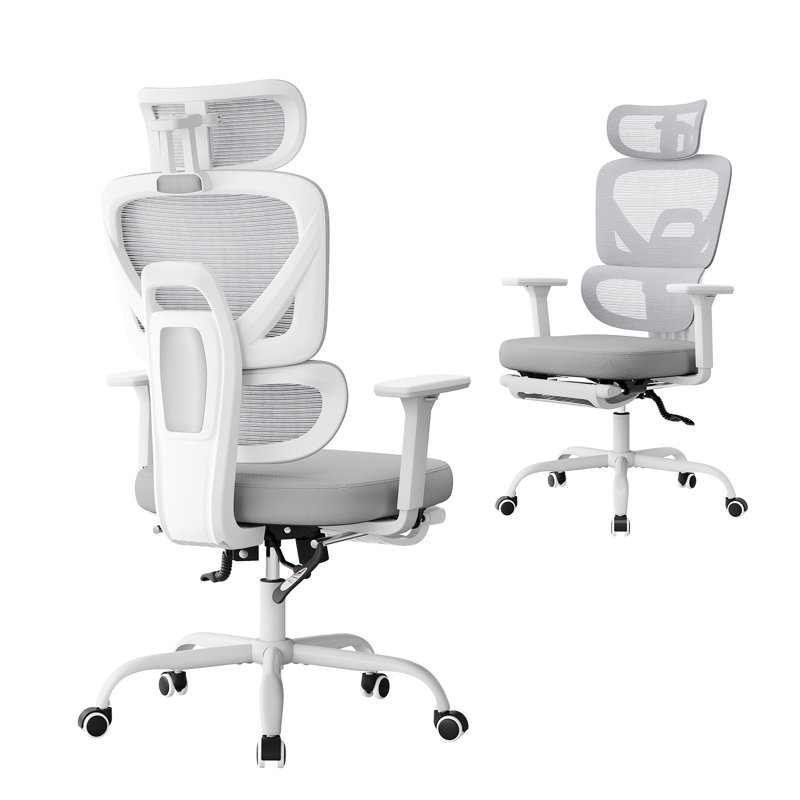 Foam Padding Office Chair, Alloy Grey
