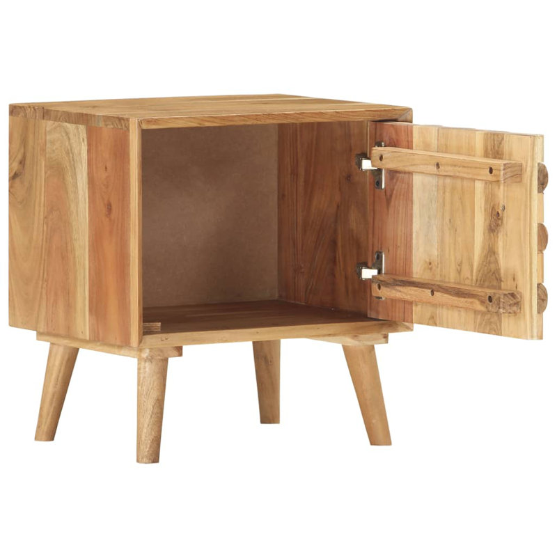 Millis 42cm W Solid Wood Bedside Table