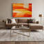 «Geometric Abstraction 70», art mural sur toile brune-120508860