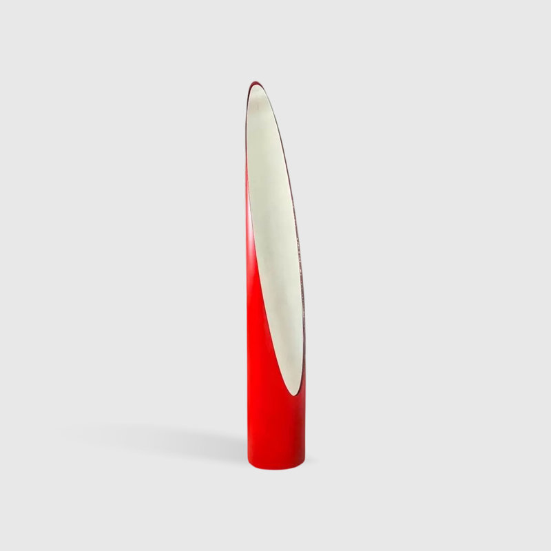 Miroirs allongés en fer pleine longueur, Rouge