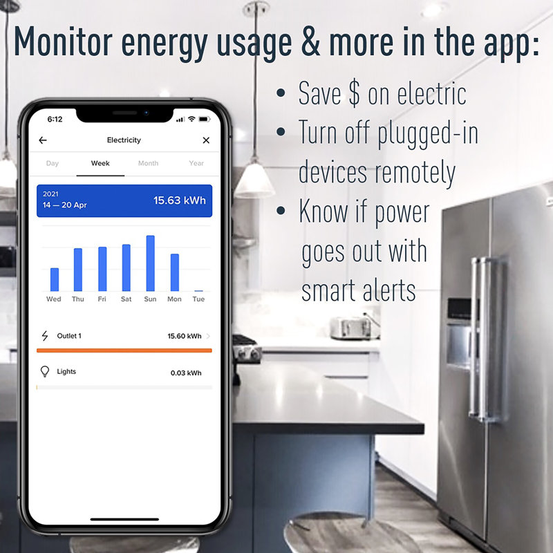radiant® Smart 20A Outlet with Netatmo, Light Almond
