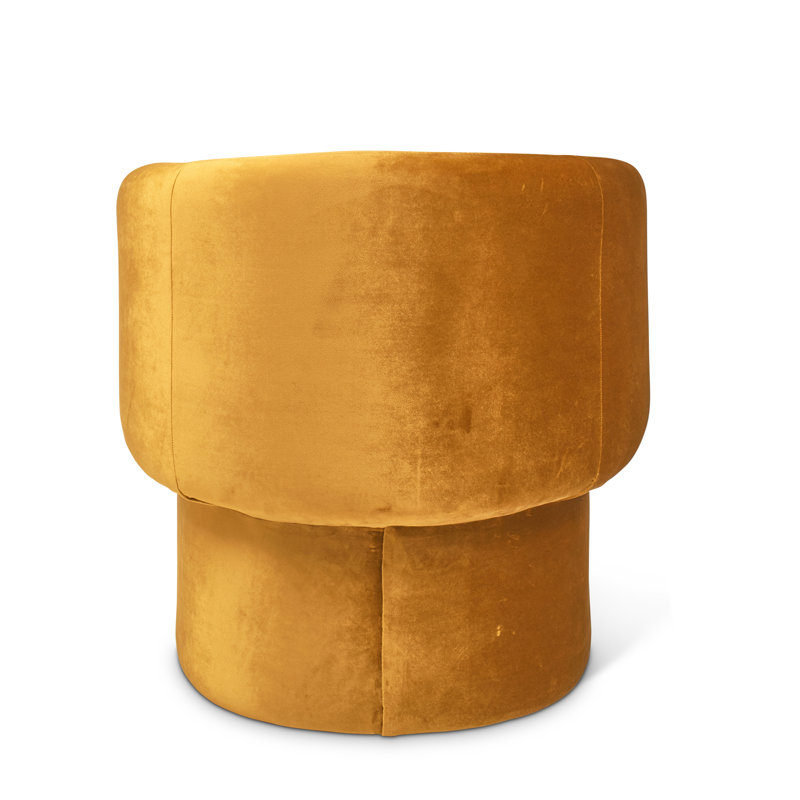 Jessie Accent Chair, Mustard  Velvet