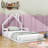 Vimbai Twin Size Wood House Bed with Slats Support-1691237118