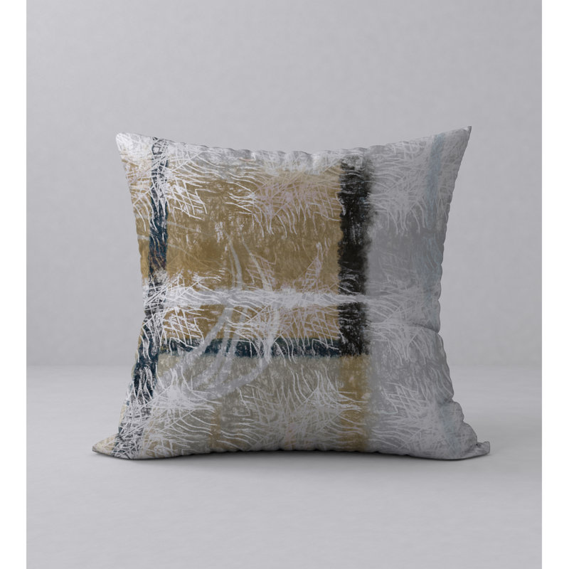 Abstract Reversible Throw Pillow, 20" x 20"