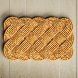 Quick-Drying Woven Knot Waterhog Doormat - Blue