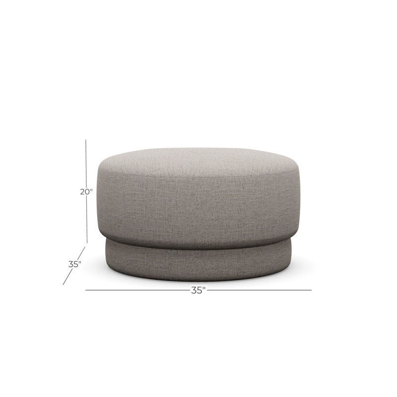 Cremini Medium Ottoman, Zane 354220