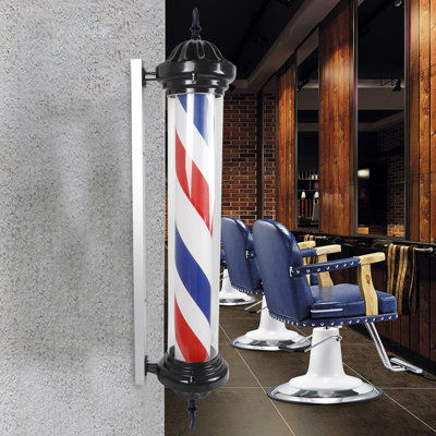 40" Rotating Barber LED Light