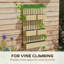 Lit de jardin surélevé avec treillis pour fleurs de vigne et plantes grimpantes Outsunny-1754264426