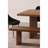 Cognac Solid Wood Bench