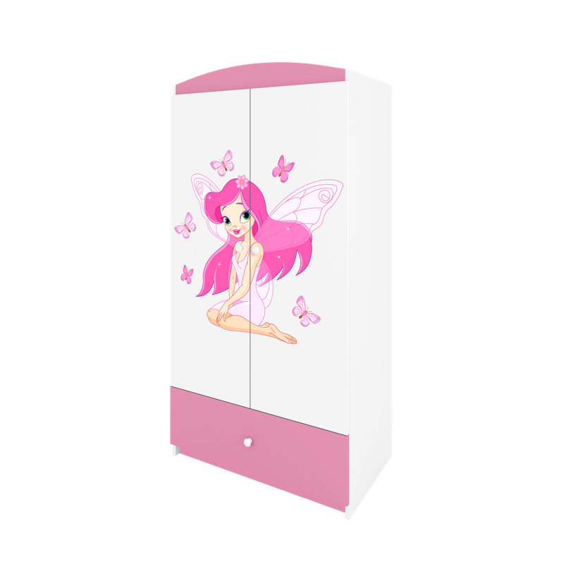 Cicero 2 Door Wardrobe, Pink