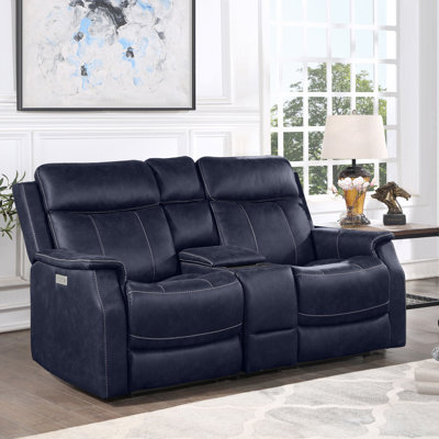 Frankenmuth Upholstered 74'' Reclining Loveseat