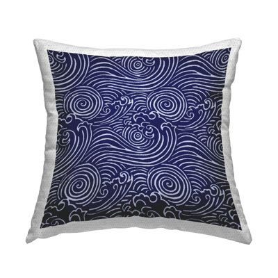 Abstract Indoor/Outdoor Throw Pillow