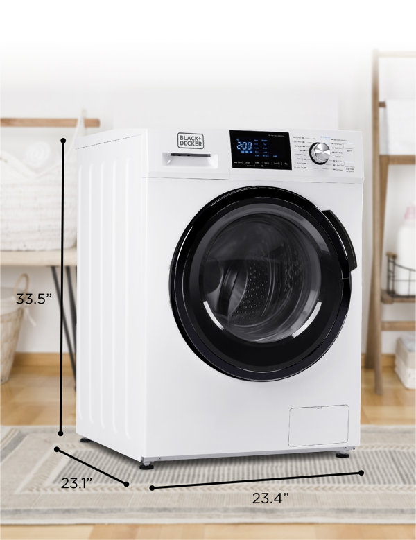 Black+decker 2.7 Cu. ft. All-In-One Washer and Dryer Combo in White