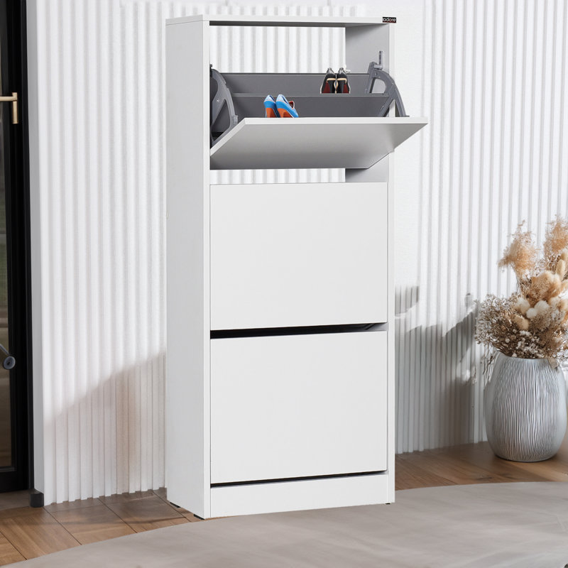 18 Pair Shoe Storage Cabinet