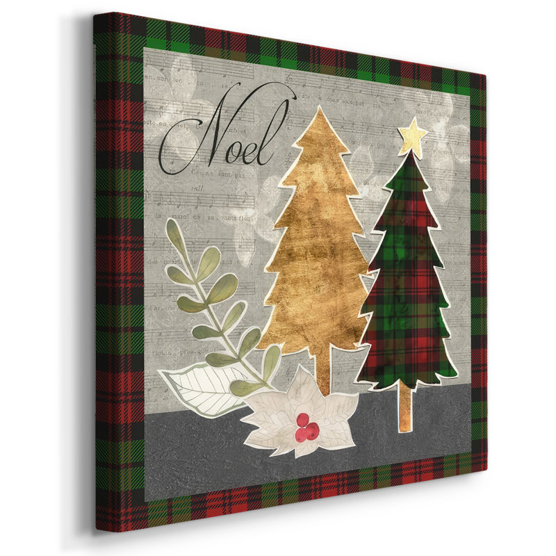 Collage Christmas Collection B sur toile, H 16 po x l 16 po x P 1,5 po