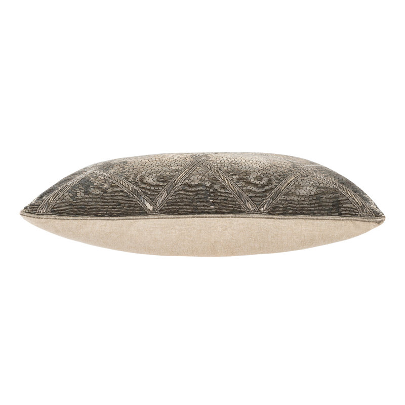 Akai Linen Square Pillow Cover & Insert, Gray
