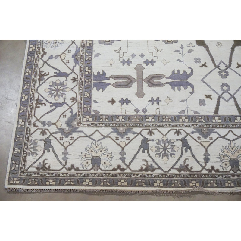 Tapis ivoire 12 x 18 Oushak