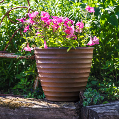 Pot de fleurs extérieur en polyrésine Swind