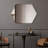 Miroir mural octogonal biseauté noir mat sans cadre-94946106