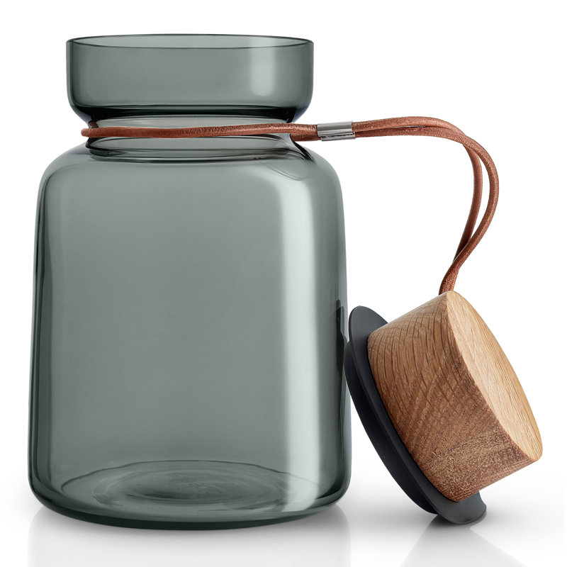 Glass Jar, 17cm H x 11.3cm W x 11.3cm D
