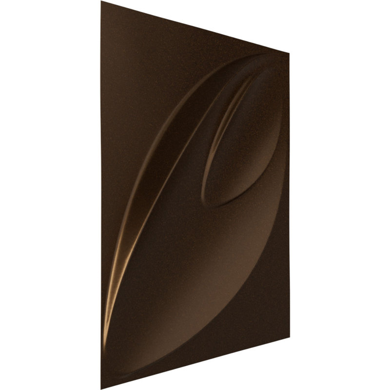 Panneau mural décoratif 3D Irura EnduraWall l 19 5/8 po x H 19 5/8 po, laiton antique métallique (couvre 2,67 pieds carrés)