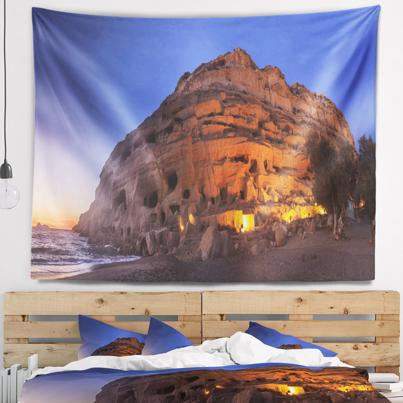 Tapisserie de mer matala beach, H 68 po x l 80 po