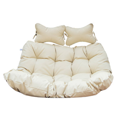 Coussin de balançoire suspendu avec repose-tête pour 2 personnes Modern