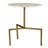 Genuine Marble Pedestal End Table