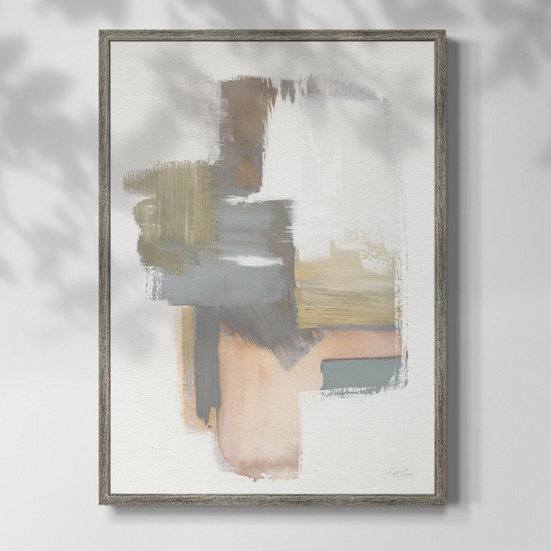 Reproduction encadrée Soft Symmetry II - bois massif, H 30 po x l 24 po