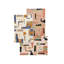 Rectangle Primrose Abstract Flatweave Cotton Area Rug in Pink-1720442879