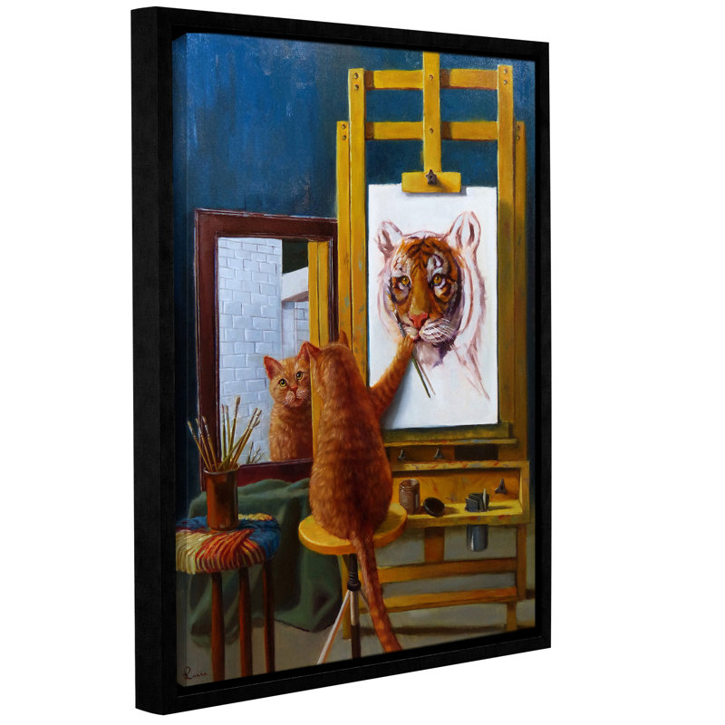 Poynor «Norman Catwell», reproduction d'impression sur toile tendue, H 10 po x l 8 po x P 2 po