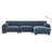 108" Modular Sectional Sofa, L-Shape with 31.5" Extra-Wide Seat Cushion, USB and Type-C Charger, Phone Holder and 2 Side Storage Pockets, Free Movement Ottoman, Striped Chenille-296906202