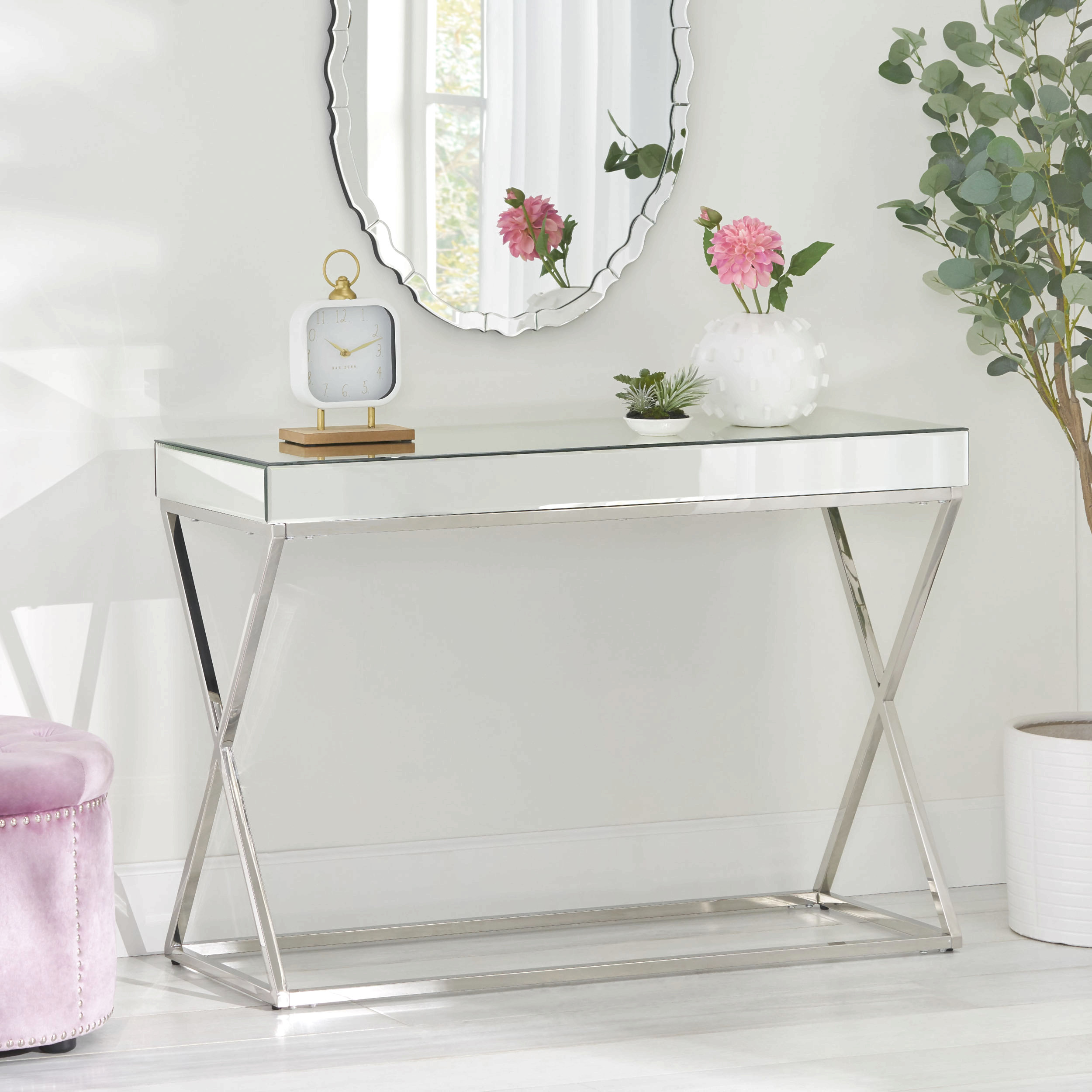 Wayfair Console Brayden Studio Silver Steel Console Table - Wayfair Canada