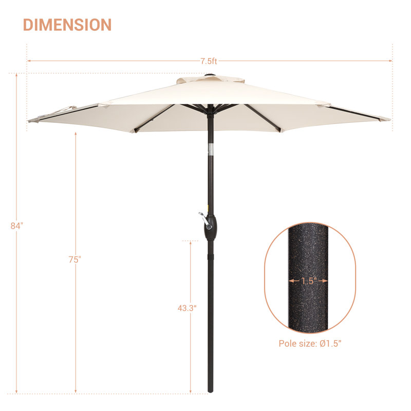 Parasol 90 po Doreon, Beige