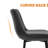 PU Leather Upholstered Counter & Bar Stool Set of 3-714696760