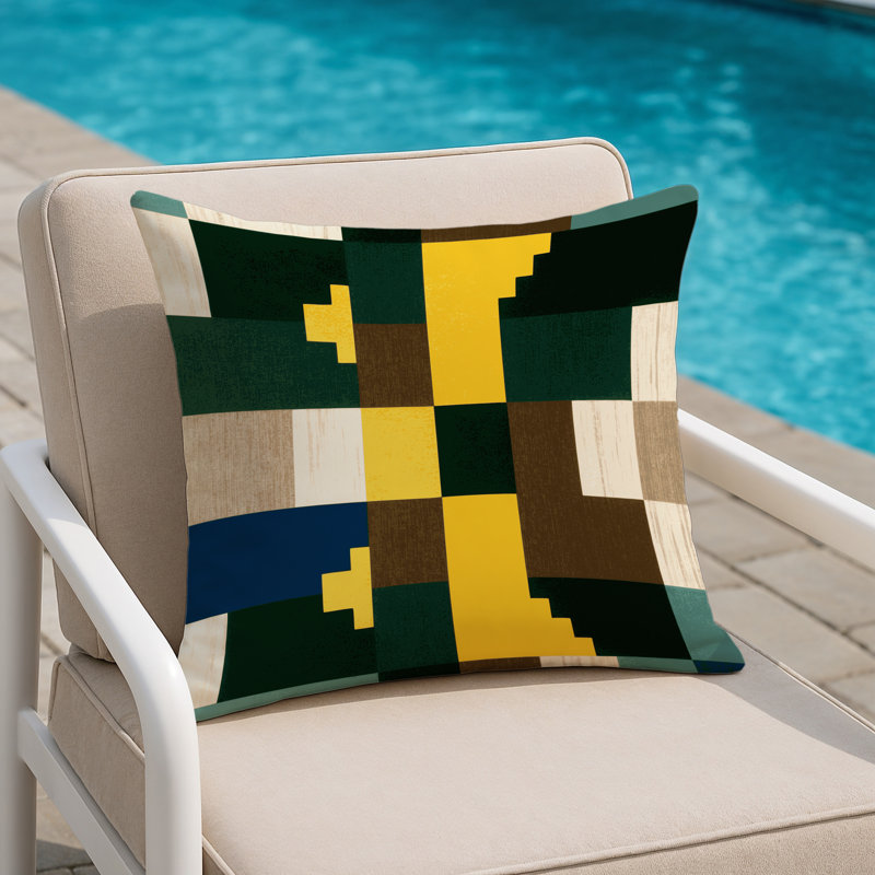 Angular Earth Indoor And Outdoor Pillow, Square 20"