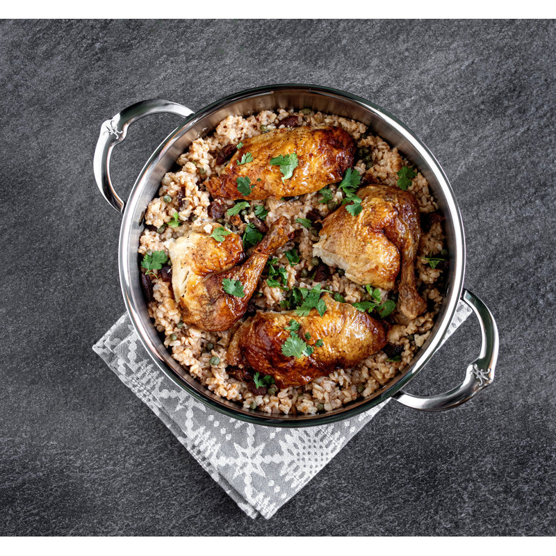 3.5-Quart Stainless Steel and Aluminum Sauteuse Pan