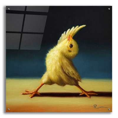 Yoga Chick Revers Warrior - impression sans cadre