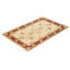 Tapis unique ivoire / marron / brun / turquoise noué à la main Keenan de 6 pi 2 po x 9 pi 5 po