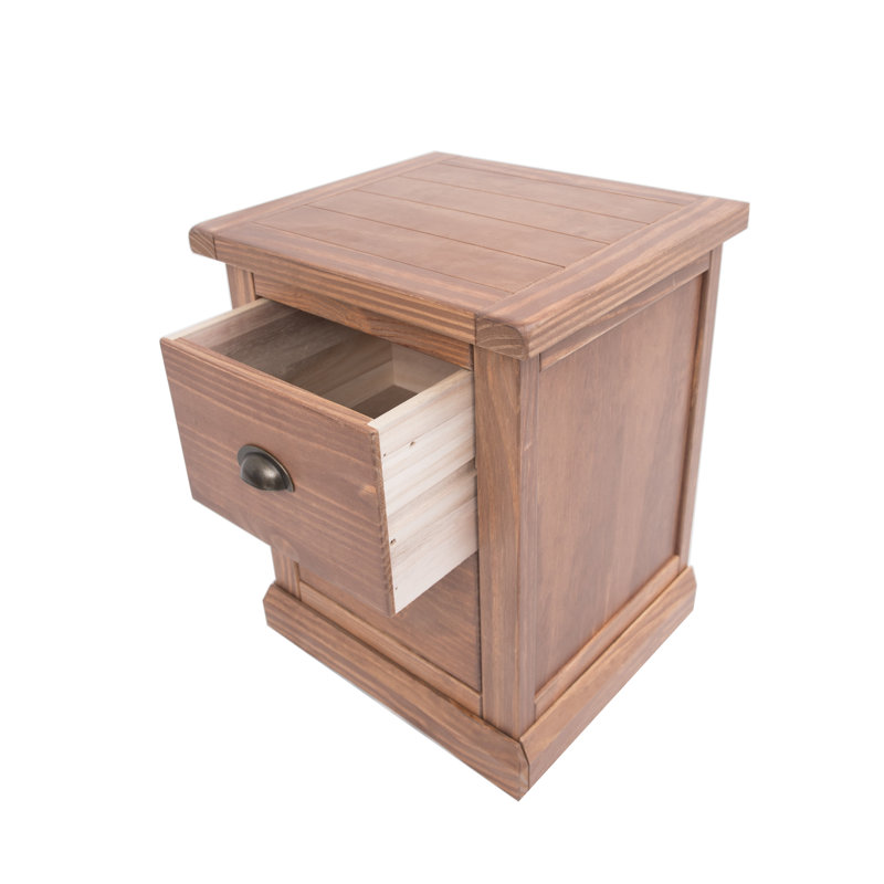 Durfee 45cm W Plywood / Laminate Board Bedside Table
