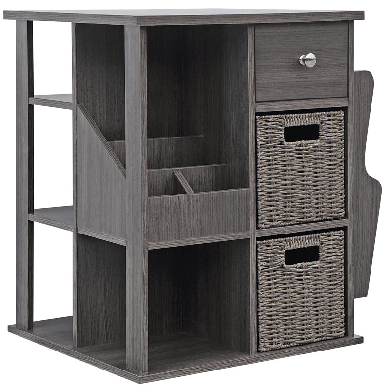 Arlene 3 - Drawer End Table, Grey Wash