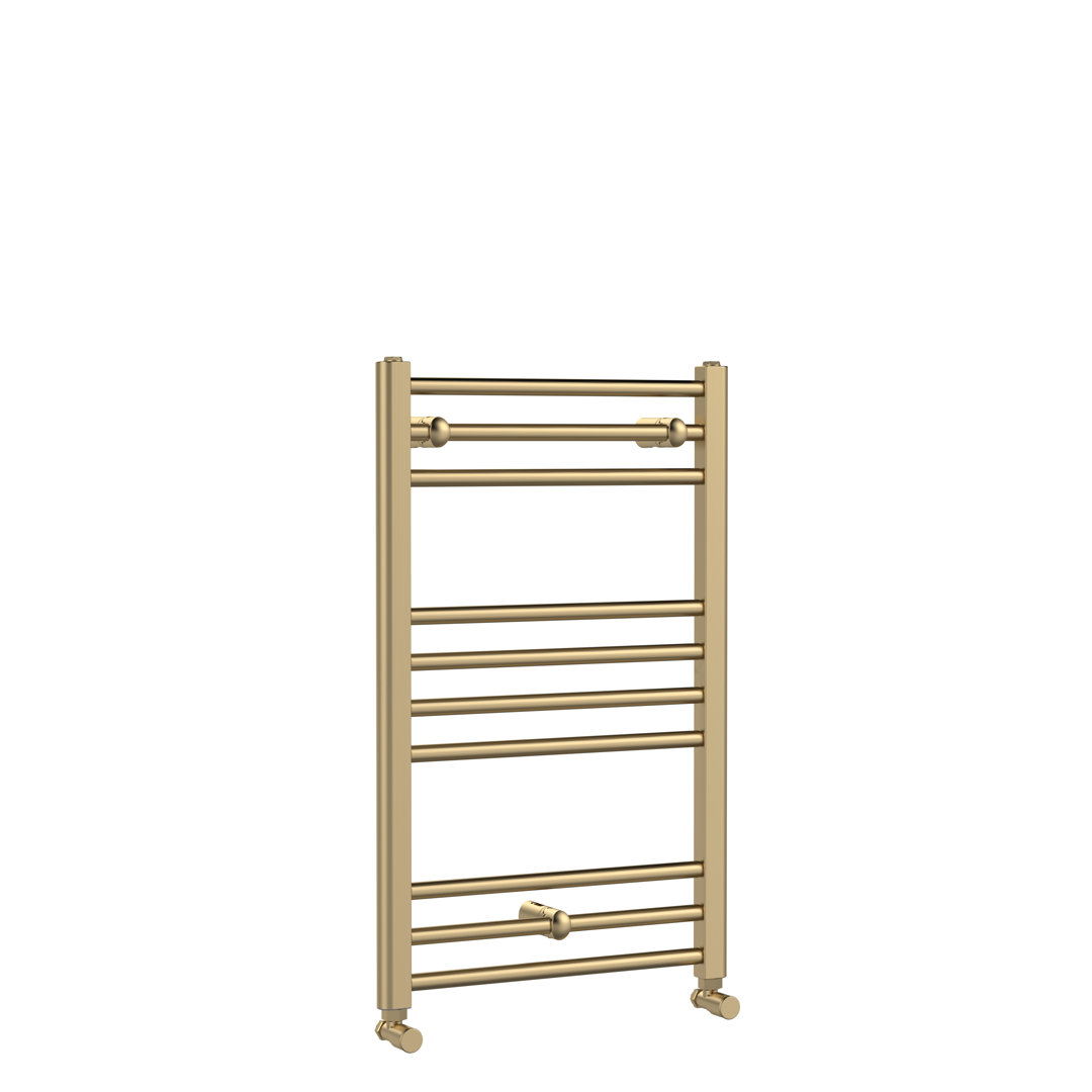 Nuie Radiators Lorica Towel Radiator (800X500mm, Br Brass). - Image 2