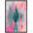 Abstract Colorful Strokes " Neon Pink Blue Watercolor Collage Abstract Shape Modern Art Decor Bohemian Colorful Chic "-94585454-94585455
