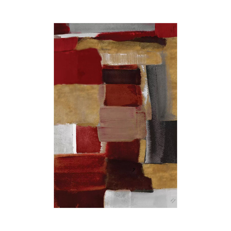 Red And Gold Light II by Lanie Loreth - Painting on Canvas, 66.04cm H x 45.72cm W x 3.81cm D, Wrapped Canvas