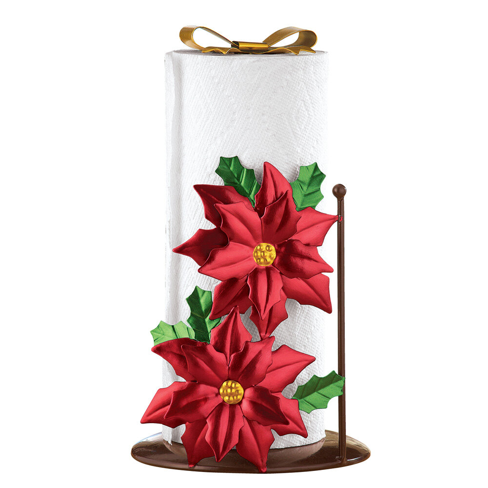 Holiday Santa Claus Design Metal Paper Towel Holder – Specialty