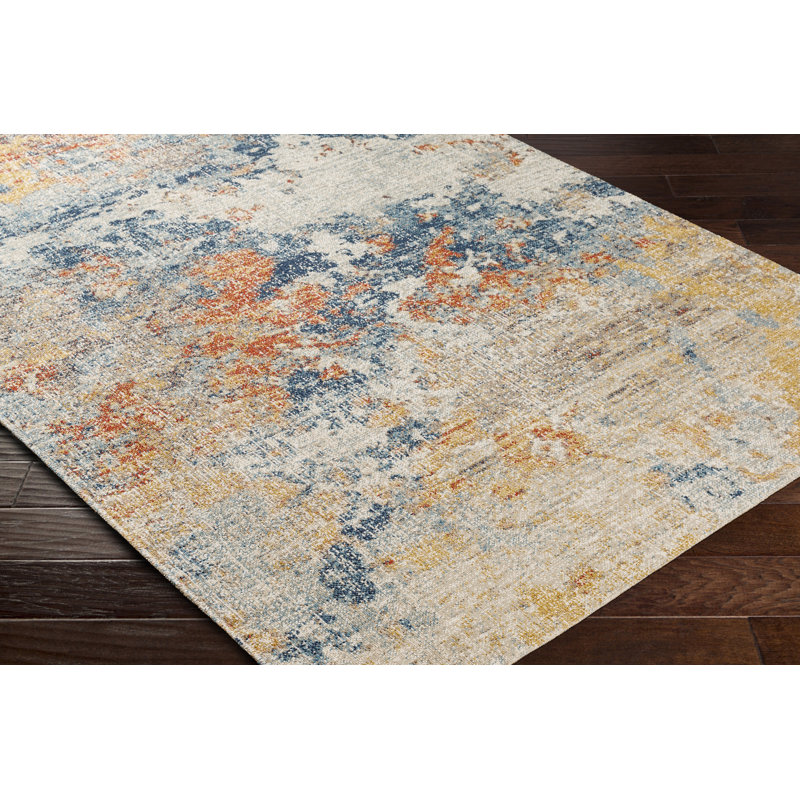 Cebes Modern Boho Burnt Orange Area Rug, Runner 80 x 220cm